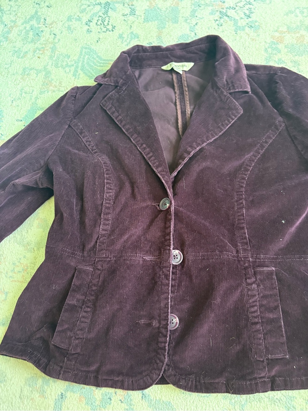 St. John's Bay Plum Corduroy Blazer Jacket